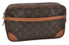Authentic Louis Vuitton Monogram Compiegne 28 Clutch Hand Bag M51845 LV 1115I