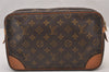 Authentic Louis Vuitton Monogram Compiegne 28 Clutch Hand Bag M51845 LV 1115I