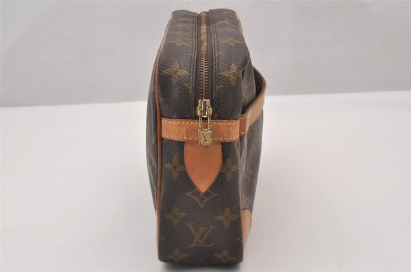 Authentic Louis Vuitton Monogram Compiegne 28 Clutch Hand Bag M51845 LV 1115I