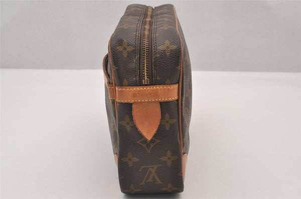 Authentic Louis Vuitton Monogram Compiegne 28 Clutch Hand Bag M51845 LV 1115I