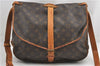 Authentic Louis Vuitton Monogram Saumur 35 Shoulder Cross Bag M42254 LV 1116G