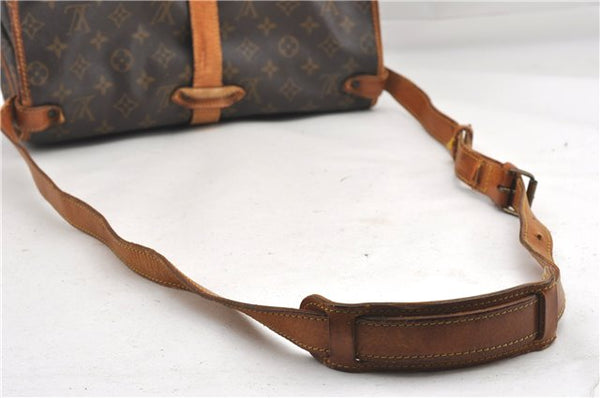 Authentic Louis Vuitton Monogram Saumur 35 Shoulder Cross Bag M42254 LV 1116G