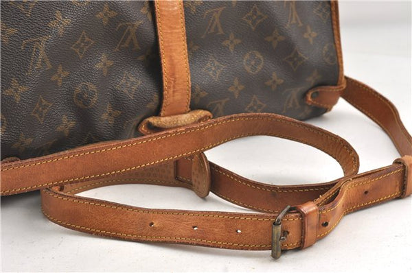 Authentic Louis Vuitton Monogram Saumur 35 Shoulder Cross Bag M42254 LV 1116G