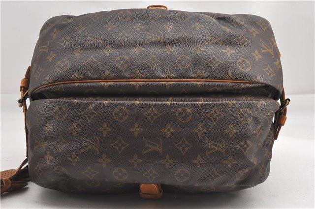 Authentic Louis Vuitton Monogram Saumur 35 Shoulder Cross Bag M42254 LV 1116G