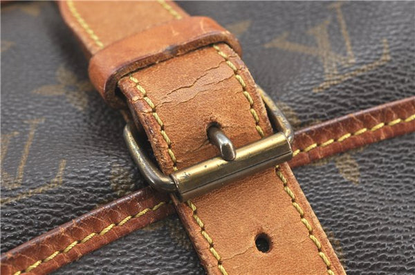 Authentic Louis Vuitton Monogram Saumur 35 Shoulder Cross Bag M42254 LV 1116G