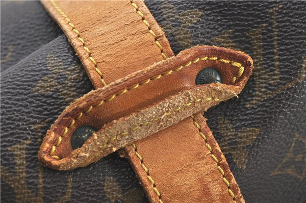 Authentic Louis Vuitton Monogram Saumur 35 Shoulder Cross Bag M42254 LV 1116G