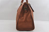 Authentic GUCCI Vintage Travel Boston Bag Leather Brown 1116I