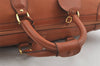 Authentic GUCCI Vintage Travel Boston Bag Leather Brown 1116I