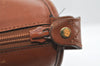 Authentic GUCCI Vintage Travel Boston Bag Leather Brown 1116I