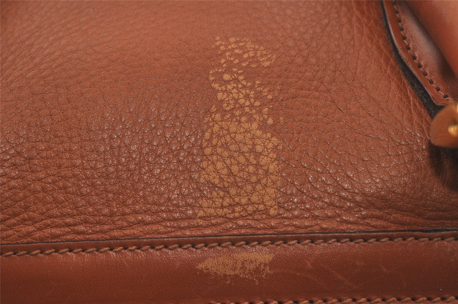 Authentic GUCCI Vintage Travel Boston Bag Leather Brown 1116I