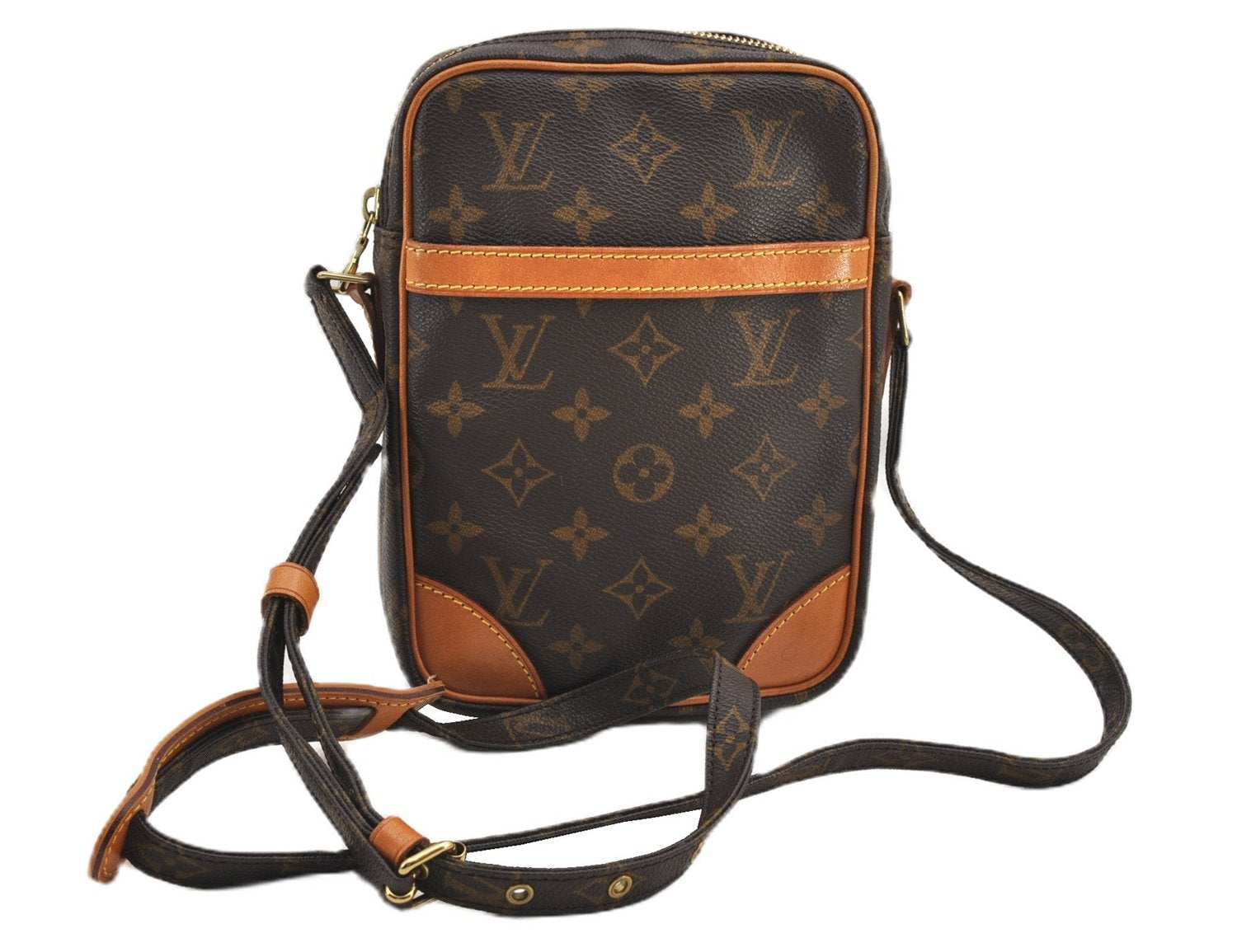 Authentic Louis Vuitton Monogram Danube Shoulder Cross Body Bag M45266 LV 1117G