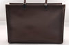 Authentic GUCCI Bamboo 2way Hand Tote Bag Leather 0021034 Brown Junk 1117I