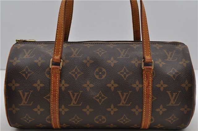 Authentic Louis Vuitton Monogram Papillon 30 Hand Bag M51385 LV 1119D