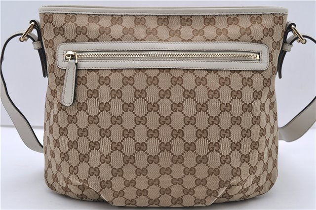 Authentic GUCCI Shoulder Cross Body Bag GG Canvas Leather 388930 Brown 1120D