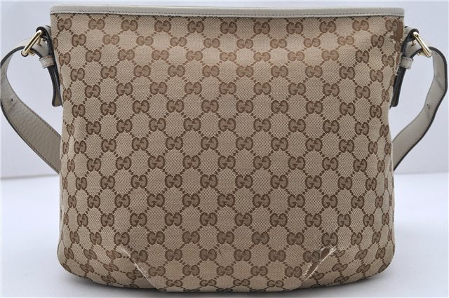 Authentic GUCCI Shoulder Cross Body Bag GG Canvas Leather 388930 Brown 1120D