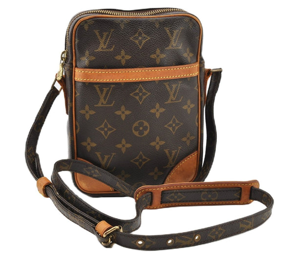 Authentic Louis Vuitton Monogram Danube Shoulder Cross Body Bag M45266 LV 1120G