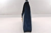 Authentic Louis Vuitton Epi Porte Documents Bandouliere SPO Briefcase Blue 1120I