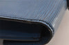 Authentic Louis Vuitton Epi Porte Documents Bandouliere SPO Briefcase Blue 1120I