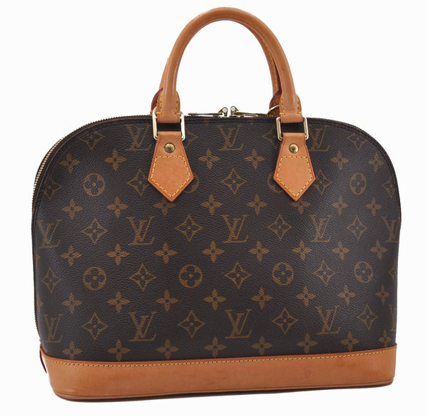 Authentic Louis Vuitton Monogram Alma Hand Bag Purse M51130 LV 1121F