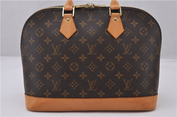 Authentic Louis Vuitton Monogram Alma Hand Bag Purse M51130 LV 1121F