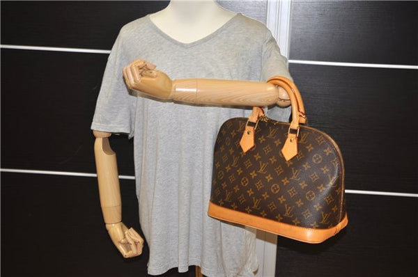 Authentic Louis Vuitton Monogram Alma Hand Bag Purse M51130 LV 1121F