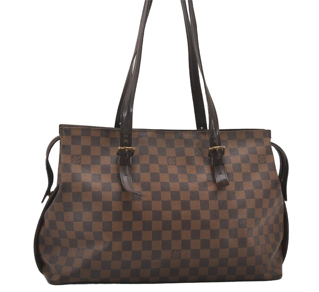 Authentic Louis Vuitton Damier Chelsea Shoulder Tote Bag N51119 LV 1121I