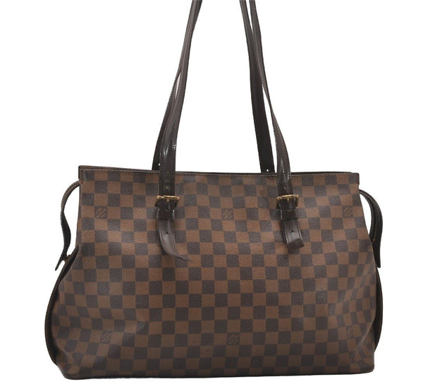 Authentic Louis Vuitton Damier Chelsea Shoulder Tote Bag N51119 LV 1121I