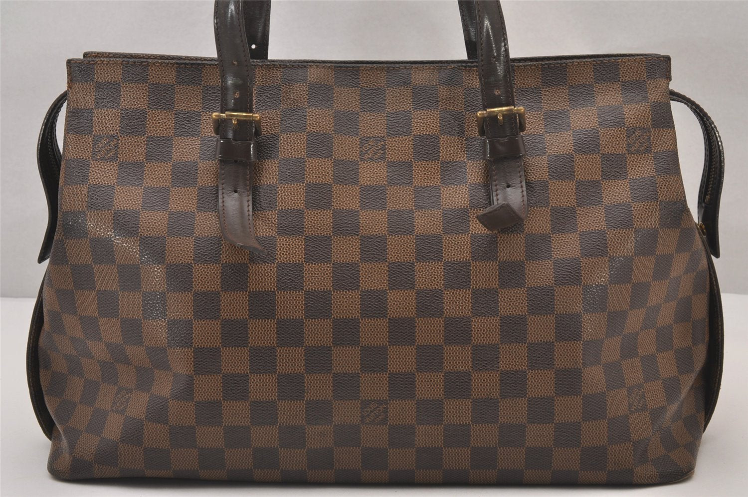 Authentic Louis Vuitton Damier Chelsea Shoulder Tote Bag N51119 LV 1121I