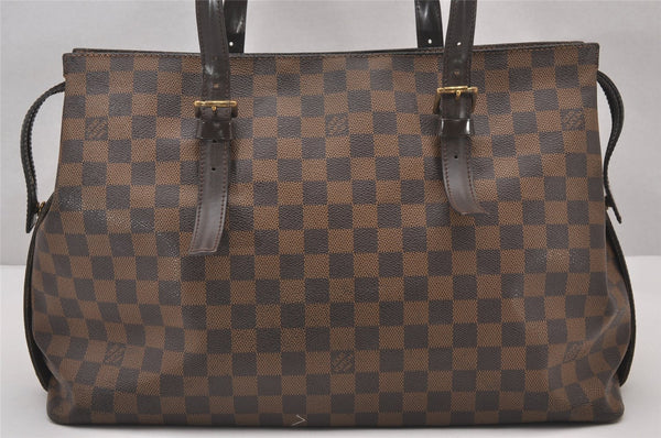 Authentic Louis Vuitton Damier Chelsea Shoulder Tote Bag N51119 LV 1121I