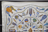 Authentic HERMES Carre 90 Scarf "Qu' importe le flacon" Silk Ivory 1123D