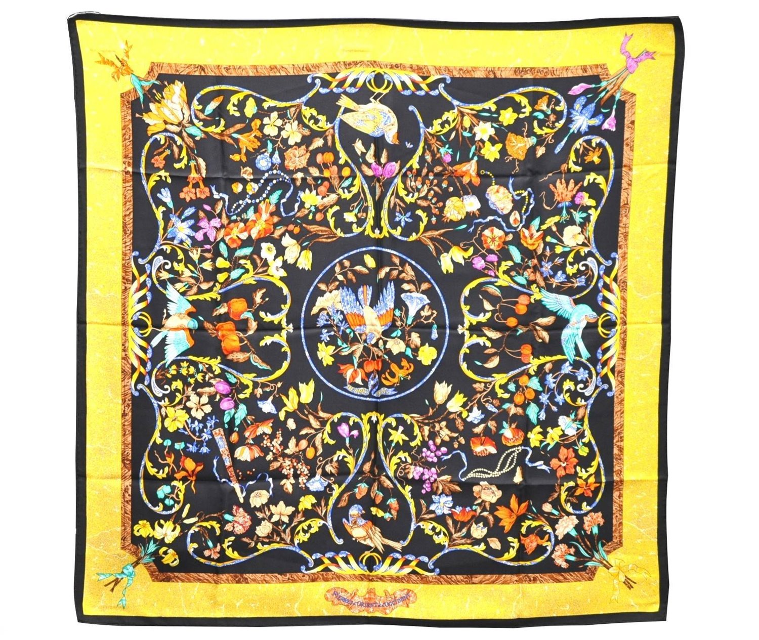 Auth HERMES Carre 90 Scarf 