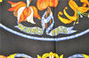 Auth HERMES Carre 90 Scarf "PIERRES d'ORIENT et d'OCCIDENT" Silk Black 1125D