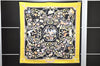 Auth HERMES Carre 90 Scarf "PIERRES d'ORIENT et d'OCCIDENT" Silk Black 1125D