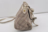 Authentic BURBERRY BLUE LABEL Check Shoulder Cross Bag Canvas Leather Gray 1125I