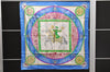 Authentic HERMES Carre 90 Scarf "FEUX D'ARTIFICE" Silk Blue 1126D