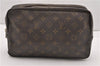 Auth Louis Vuitton Monogram Trousse Toilette 28 Clutch Hand Bag M47522 LV 1127G