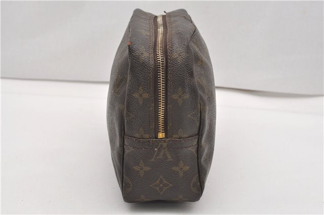 Auth Louis Vuitton Monogram Trousse Toilette 28 Clutch Hand Bag M47522 LV 1127G