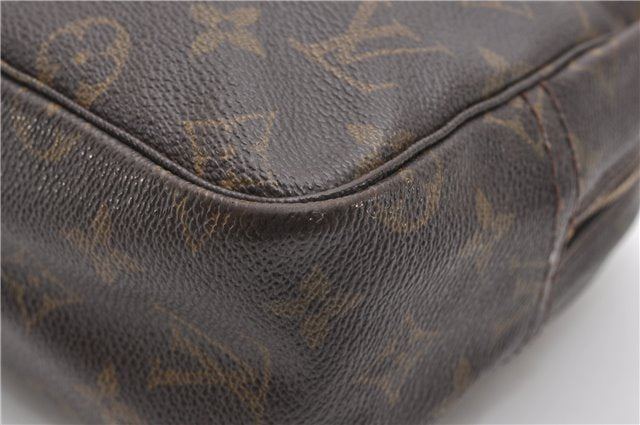 Auth Louis Vuitton Monogram Trousse Toilette 28 Clutch Hand Bag M47522 LV 1127G
