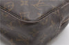 Auth Louis Vuitton Monogram Trousse Toilette 28 Clutch Hand Bag M47522 LV 1127G