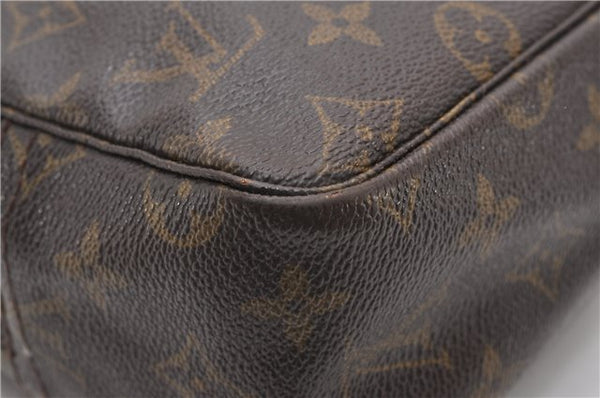 Auth Louis Vuitton Monogram Trousse Toilette 28 Clutch Hand Bag M47522 LV 1127G