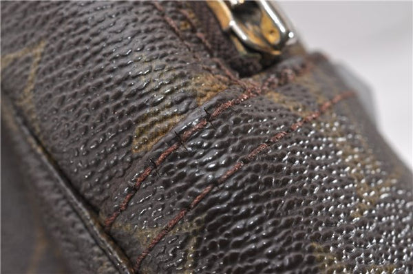 Auth Louis Vuitton Monogram Trousse Toilette 28 Clutch Hand Bag M47522 LV 1127G