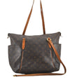 Authentic Louis Vuitton Monogram Totally MM Shoulder Tote Bag M56689 Junk 1130G