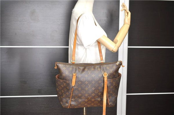 Authentic Louis Vuitton Monogram Totally MM Shoulder Tote Bag M56689 Junk 1130G