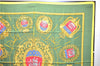 Authentic HERMES Carre 90 Scarf "Les Armes de Paris" Silk Yellow 1131D