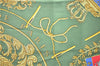 Authentic HERMES Carre 90 Scarf "Les Armes de Paris" Silk Yellow 1131D