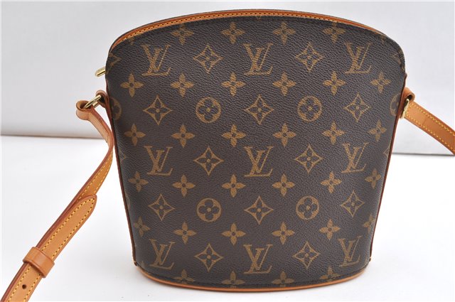 Authentic Louis Vuitton Monogram Drouot Shoulder Cross Body Bag M51290 LV 1132G