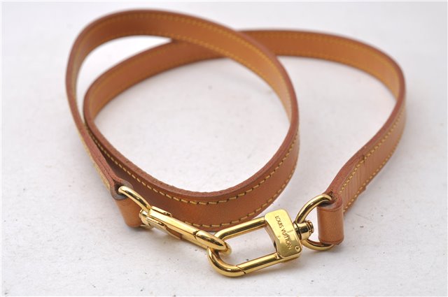 Authentic Louis Vuitton Leather Shoulder Strap Beige 39