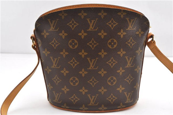 Authentic Louis Vuitton Monogram Drouot Shoulder Cross Body Bag M51290 LV 1133G