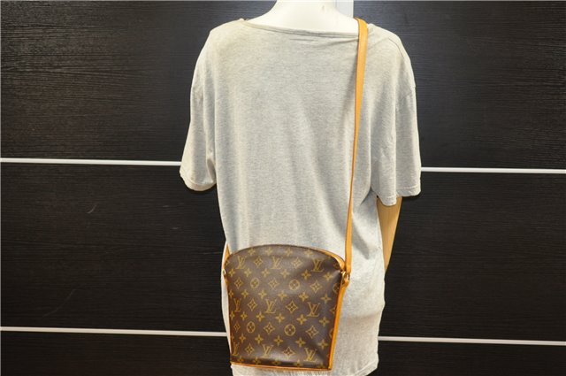 Authentic Louis Vuitton Monogram Drouot Shoulder Cross Body Bag M51290 LV 1133G