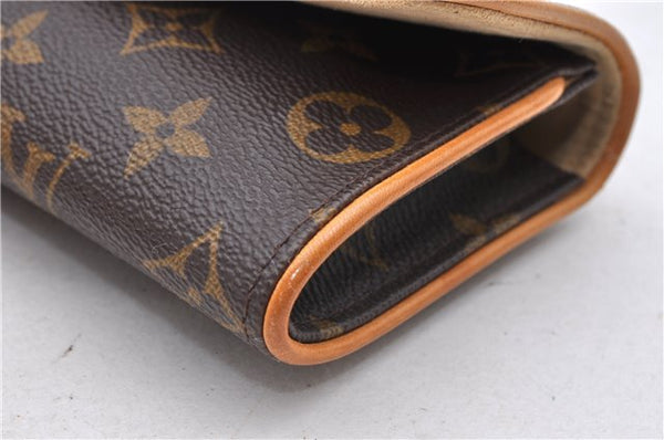 Authentic Louis Vuitton Monogram Pochette Twin PM Shoulder Bag M51854 LV 1134D